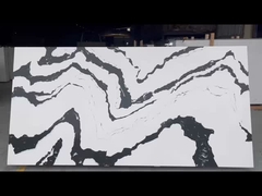 2cm 3cm Zebra Quartz Countertops que parecem pedra artificial de mármore