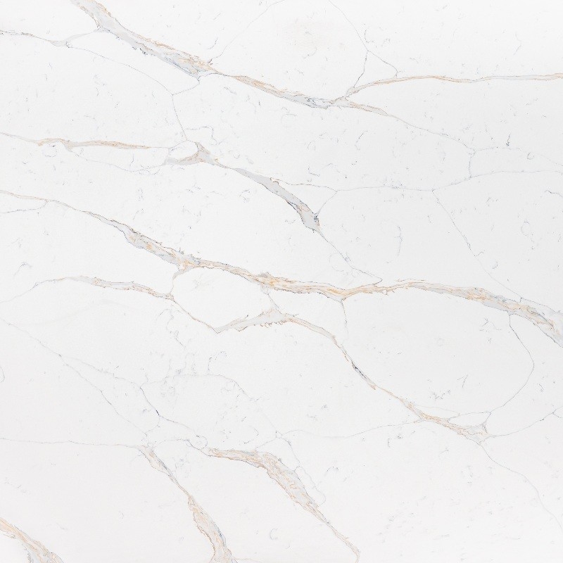 Detalhes de ouro de Calacatta Muito bom Quartzo Superfície 2/3 Cm Banheiro de vaidade Força flexural 40-70