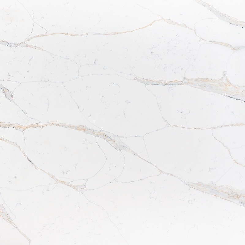 Detalhes de ouro de Calacatta Muito bom Quartzo Superfície 2/3 Cm Banheiro de vaidade Força flexural 40-70
