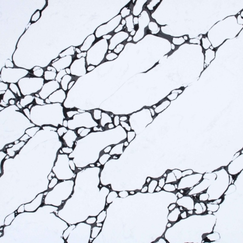 Panda Branco Calacatta Preto E Branco Texturas Naturais Estilo Eco-Amigável E Saudável Quartz Slab