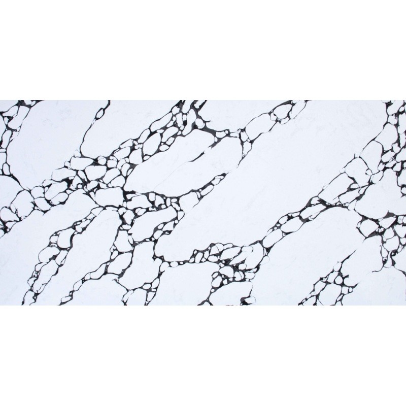 Panda Branco Calacatta Preto E Branco Texturas Naturais Estilo Eco-Amigável E Saudável Quartz Slab
