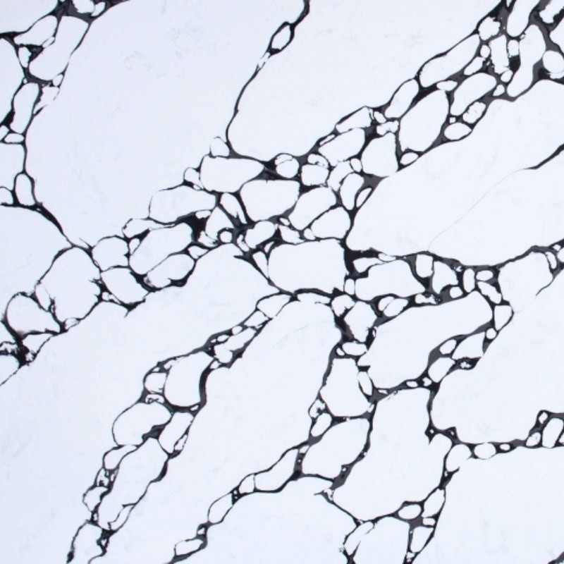 Panda Branco Calacatta Preto E Branco Texturas Naturais Estilo Eco-Amigável E Saudável Quartz Slab
