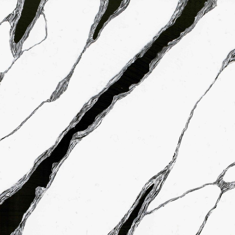 Panda branco quartzo preto e branco Força flexural 40-70 Top Quartz Countertops Limpeza sem esforço