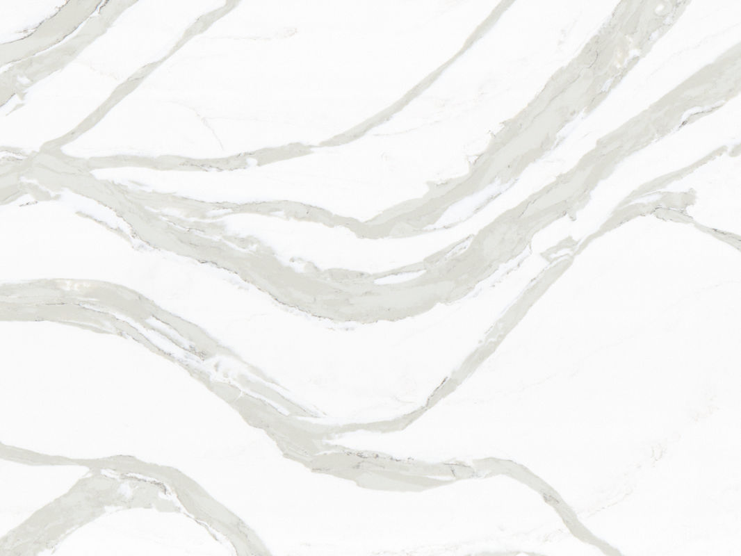OLK7528 Superfícies de Pedra de Quartzo Estilo Pedra Natural Big Wave, Favoritas de Empreiteiros e Atacadistas