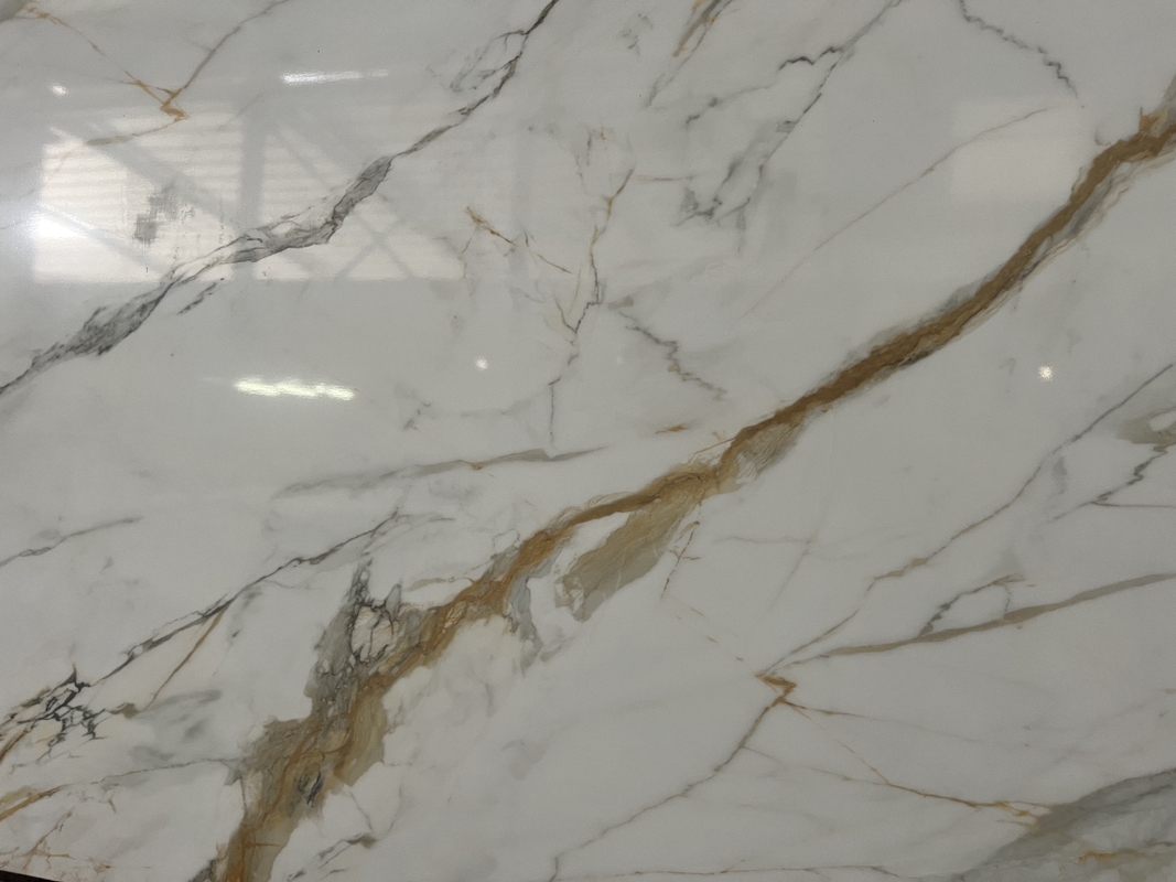 OLC510T Calacatta Ouro Impresso em Pedra Construtores e atacadistas 'Favorito Hd Tecnologia de Impressão Inkjet Slab