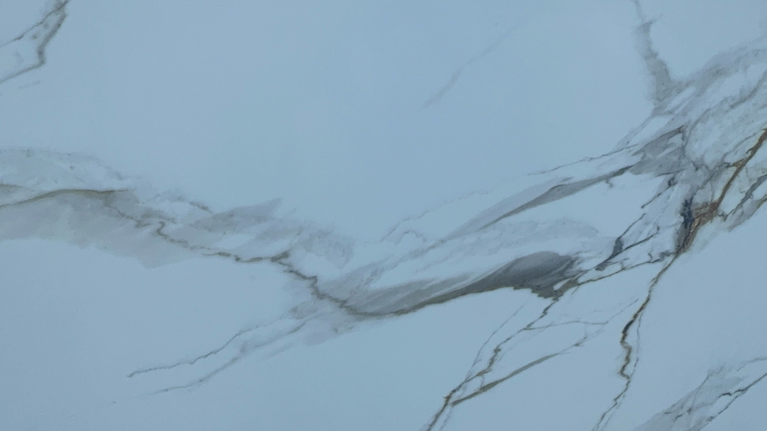 OLK1003G Calacatta Gold New Collection Vain To Full Body Impresso em Quartz de Pedra Hd Tecnologia de Impressão a Jato de Tinta Slab